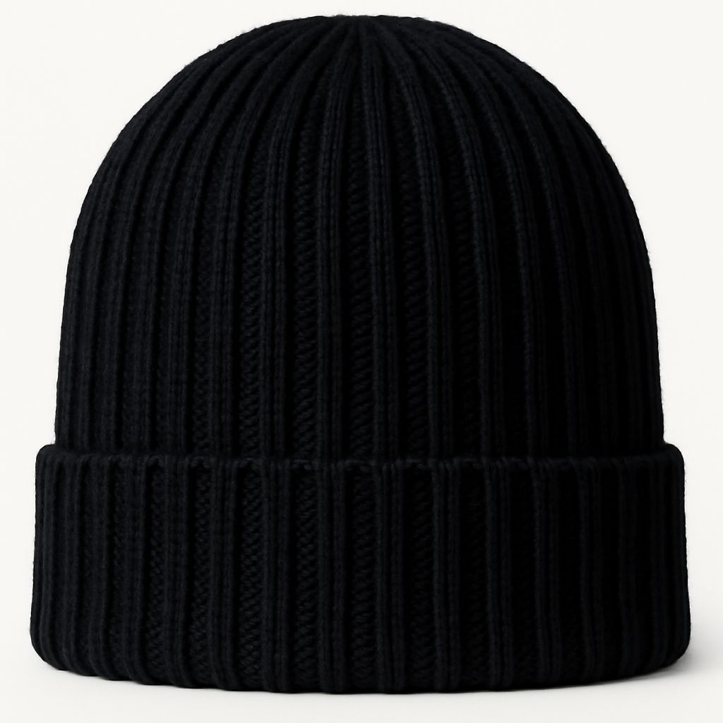 Rib-knit Unisex Beanie Hat