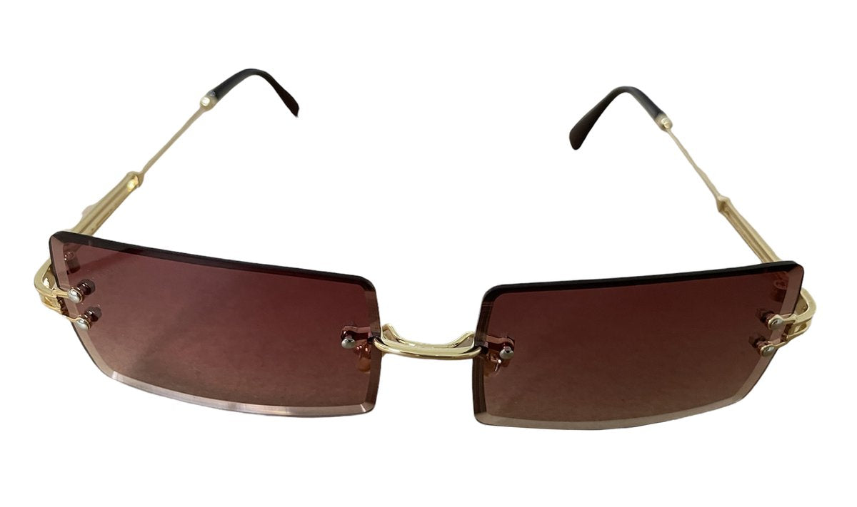 Retro Sunglasses Rimless Lenses