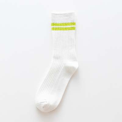 Chaussettes rayées blanches