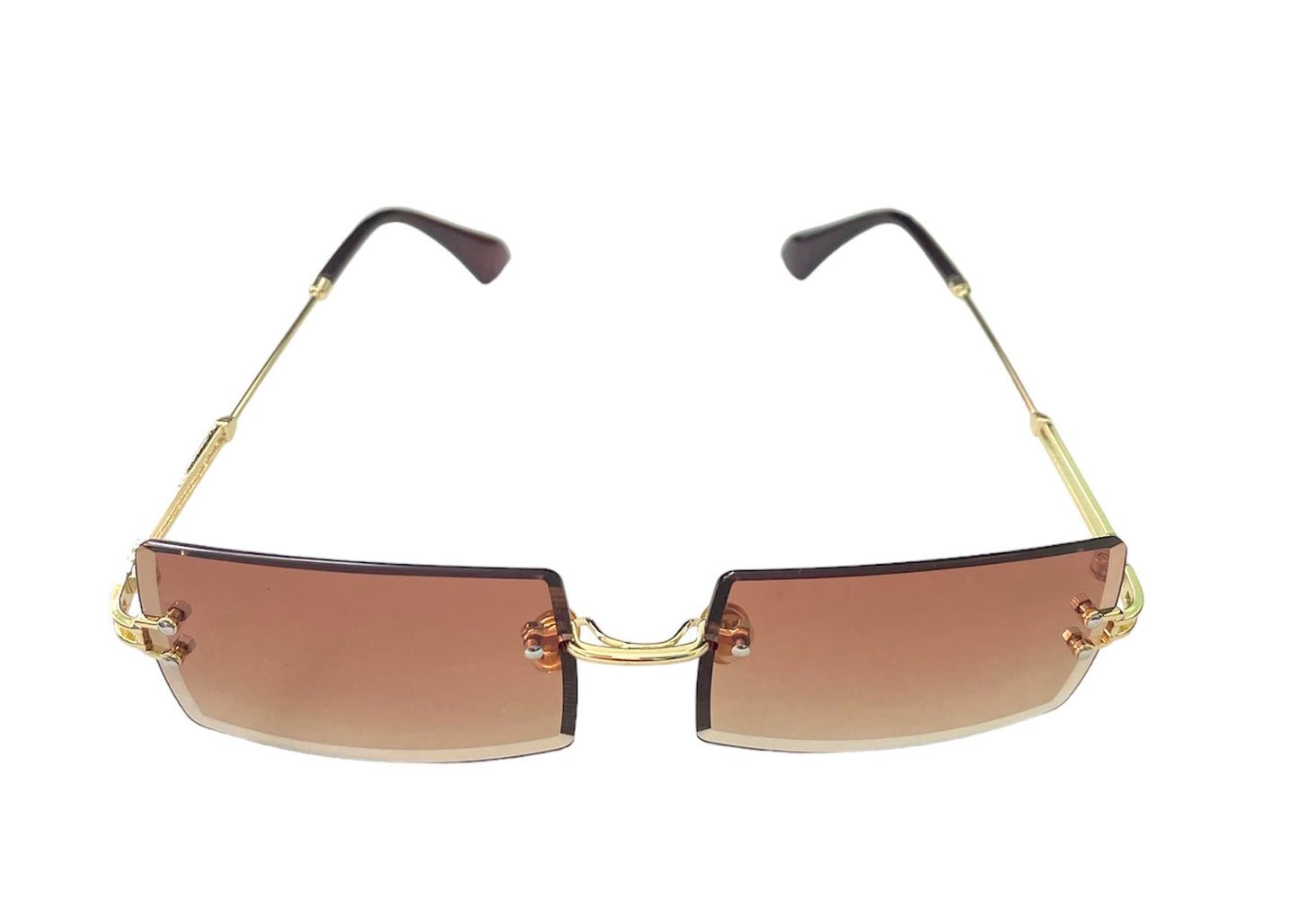 Retro Sunglasses Rimless Lenses