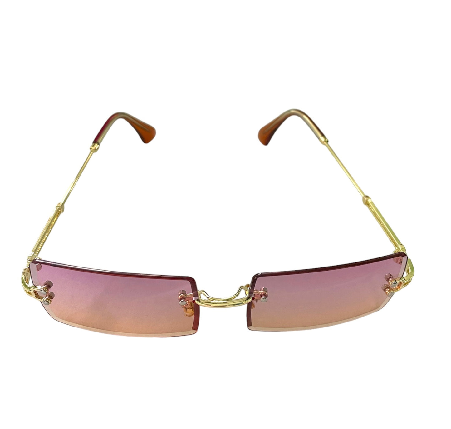 Retro Sunglasses Rimless Lenses