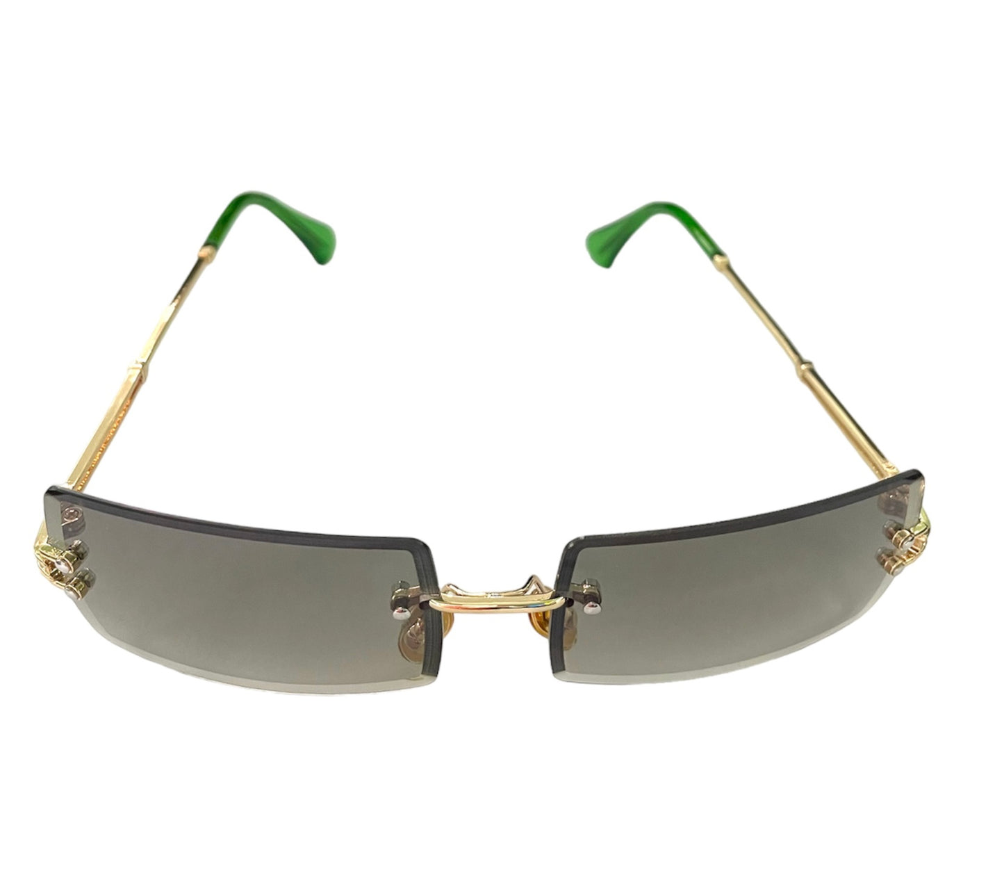 Retro Sunglasses Rimless Lenses