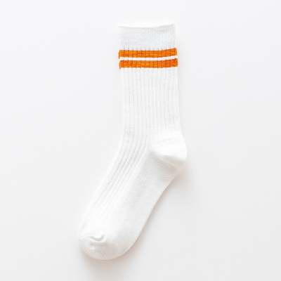 Chaussettes rayées blanches